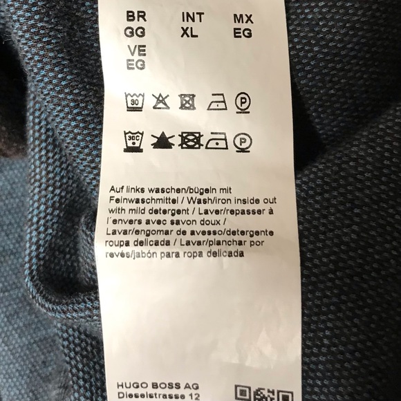 Hugo Boss Cannobio Cotton Full Zip Sweater Jacket Mock Neck Brown Herringbone XL - Picture 11 of 15